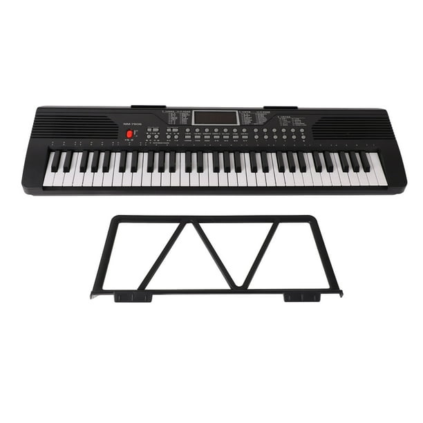Piano de Teclado, Teclado de Teclado Eléctrico de Sonido Transparente 61 CLAVE PARACTICAS