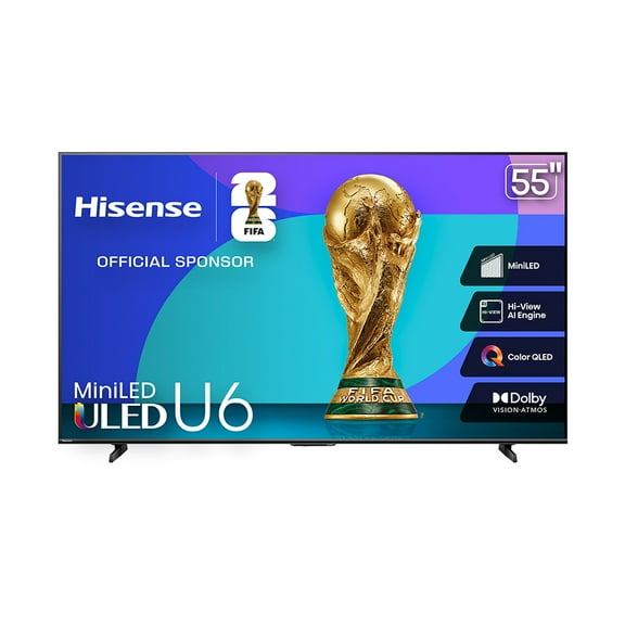 TV Hisense 55 pulgadas 55U6QV Miniled Google 4K