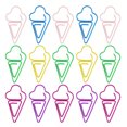 thumbnail image 1 of 30 Pcs Mignonnes Paillettes en Forme de Crème Glacée pour Organisation de Documents Usage Domestique, 1 of 8