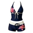 thumbnail image 6 of mgoYE Summer 2 Pieces Floral Bikini Sets Women Y2k Vintage Beach Swimsuit Vacation Going Out Outfits Womens Swimsuit Size M, 6 of 7