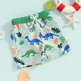 thumbnail image 2 of Bagilaanoe Toddler Baby Boy Swimming Trunk Swimwear Shorts 6M 12M 18M 24M 3T 4T Kids Cartoon Print Elastic Waist Summer Beach Short Pants, 2 of 6