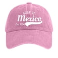 thumbnail image 1 of Dsscvnef Baseball Caps Women's Washed Denim Printed Baseball Cap Men's Mesh Hats Mechanical Hat, 1 of 3