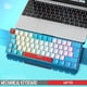 thumbnail image 4 of Teclado de jugador de 62 teclas, interruptor rojo/azul, teclado mecánico con cable para ordenador PC, 4 of 6