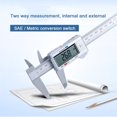 thumbnail image 2 of Carbon Fiber Composites LCD Digital Caliper 0-150mm Gauge Micrometer Measuring Tool Caliper Ruler with Inch to MM Conversion, 2 of 5