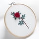 thumbnail image 2 of Apliques 3D De Flores De Tela Rosa Gloria Artesanías De Punto De Cruz, 2 of 9