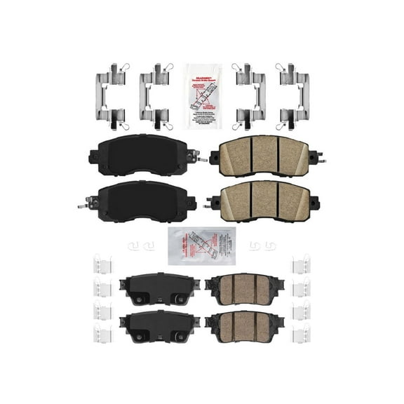 Front Rear Ceramic Disc Brake Pads For Nissan Altima 19-23 w/ Electric Parking
