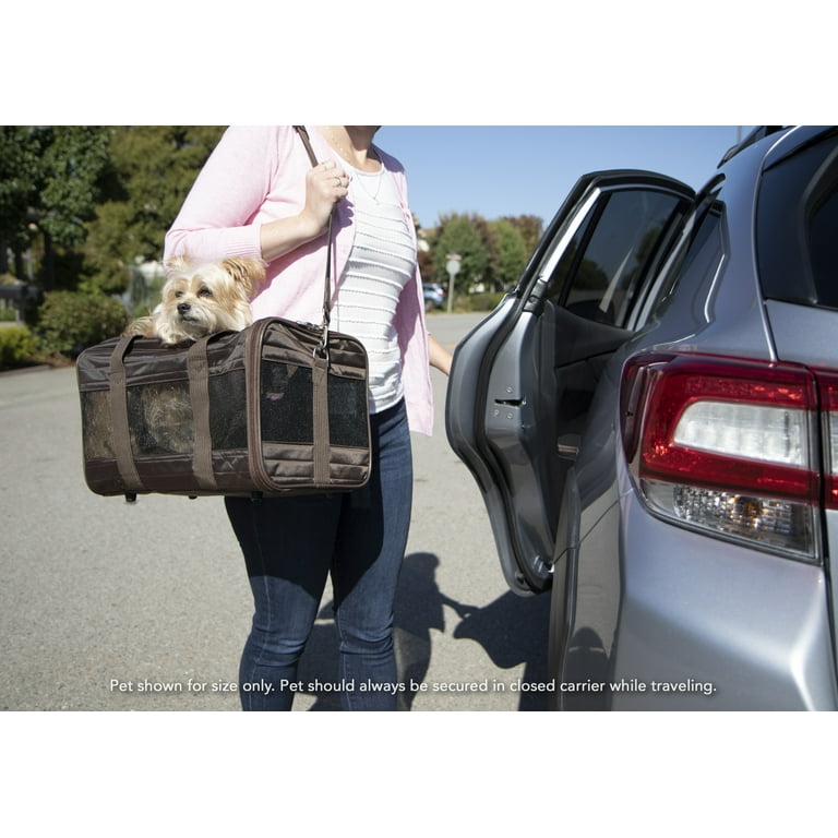 Sherpa Travel Original Deluxe Airline Approved Pet Carrier, Brown