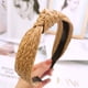 thumbnail image 1 of Diademas para mujer, diademas anudadas de paja, diademas anchas bohemias de verano para mujer, accesorios para herramientas de peinado, 1 of 3