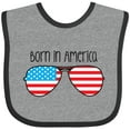 thumbnail image 3 of Inktastic Born in America Boys or Girls Baby Bib, 3 of 4