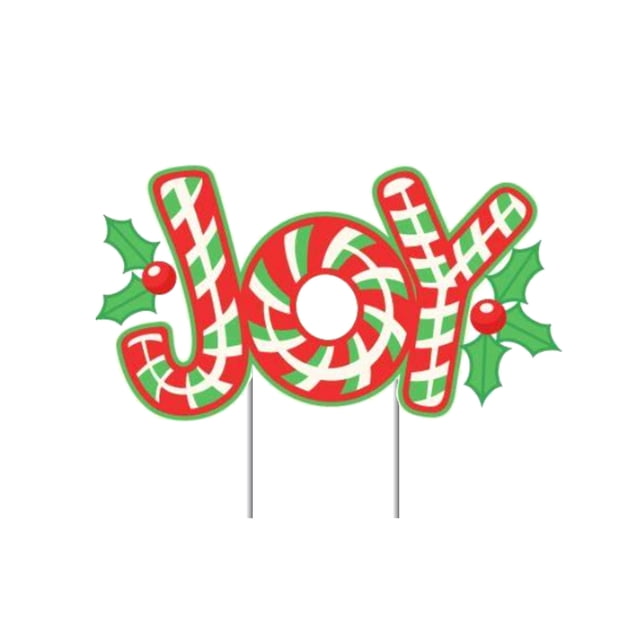 Xihbxyly Letrero Navideño para Jardín, Diseño de Papá Noel, Plástico Duradero, Resistente a La Intemperie para Uso En Exteriores, Decoración Navideña, Fácil de Guardar, Incluye 2 Varillas de Plástico
