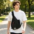 thumbnail image 5 of Yeciiwht Waterproof Shoulder Bag Travel Crossbody Bags for Women Men, Lightweight Sling Bag Multi Pocket Chest Bags for Travel School, 5 of 7