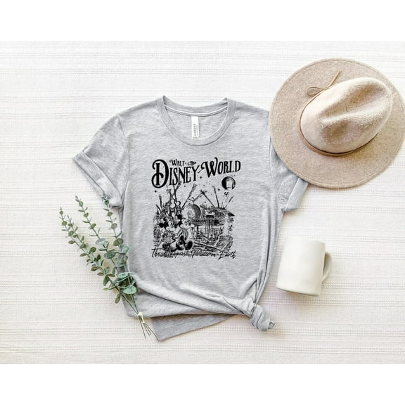 Disney Happiest Place T-Shirt, Vacation Shirt, Magical Disney Castle Shirt, Disneyworld Tee, Disney Shirt For Family, Tinkerbell Shirt, tees