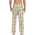 thumbnail image 2 of GZHJMY Men's Leopard Bananas and Pineapples Sleep Pajama Pant, Soft and Comfortable Lounge Sleep Bottoms with Pockets, Men's Sleepwear with Custom Print, Medium, 2 of 7