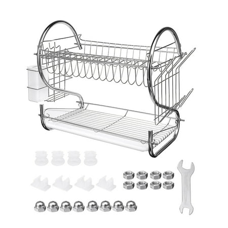On Kitchen Dish Cup Drying Rack Bowl Rack Holder Sink Drainer 2