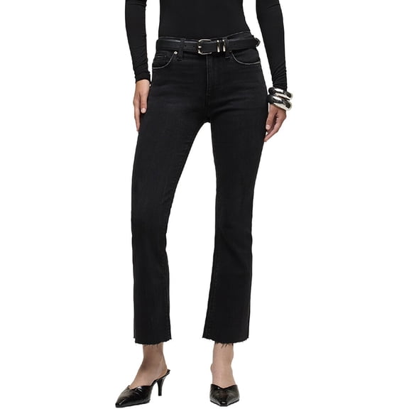 HUDSON Jeans womens  Barbara Dark Raven Boot Leg Jean, 32, Black