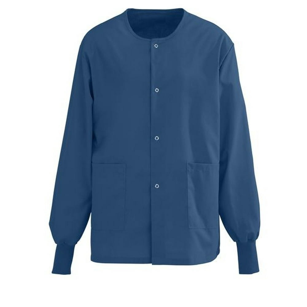 BH Medwear T180 UNISEX WARMUP SCRUB JACKETS Size MEDIUM NAVY BLUE