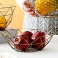 thumbnail image 3 of Frutero Advancent Cesta de Hierro Tejida 27x14,5x8 cm Color Oro, 3 of 6