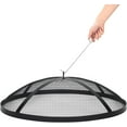 thumbnail image 5 of Acekid 36*36*7inch Outdoor Fire Pit Spark Screen Cover Easy Lift Stainless Steel Mesh Protector Guide Rod Included for Campfires, 5 of 6