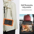 thumbnail image 4 of 3 Layer Case for Lenovo Tab M10 FHD Plus 10.3" 2020, for Kids Heavy Duty Protective Case with Screen Protector & Stylus Holder & 360 Rotating Stand Hand/Shoulder Strap, Orange, 4 of 10