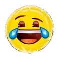 thumbnail image 1 of Unique Party Crying Laughing Foil Emoji Balloon, 1 of 1