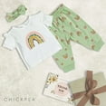 thumbnail image 4 of Chick Pea Baby Girl 3 PC French Terry Jogger Set, Sizes Newborn-24 Months, 4 of 6