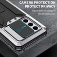 thumbnail image 4 of Samsung Galaxy S21 Ultra Metal Case with Screen Protector, Dteck Heavy Duty Military Rugged Shockproof Full Body Protective Cover with Kickstand, Water-Resistant, Slide Camera Protector Cover,Silver, 4 of 7