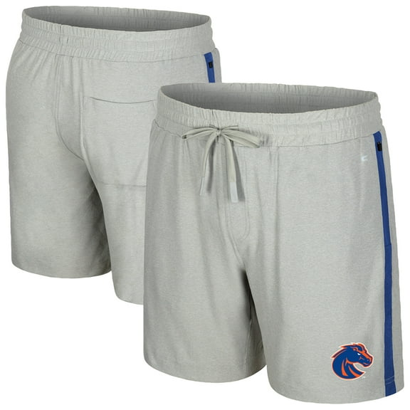 Men's Colosseum Gray Boise State Broncos Mac Shorts