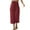 Wine-01, variant on REALiKUN Women's Linen Summer Palazzo Pants Casual Loose Flowy Wide Leg Beach Pants with Pockets