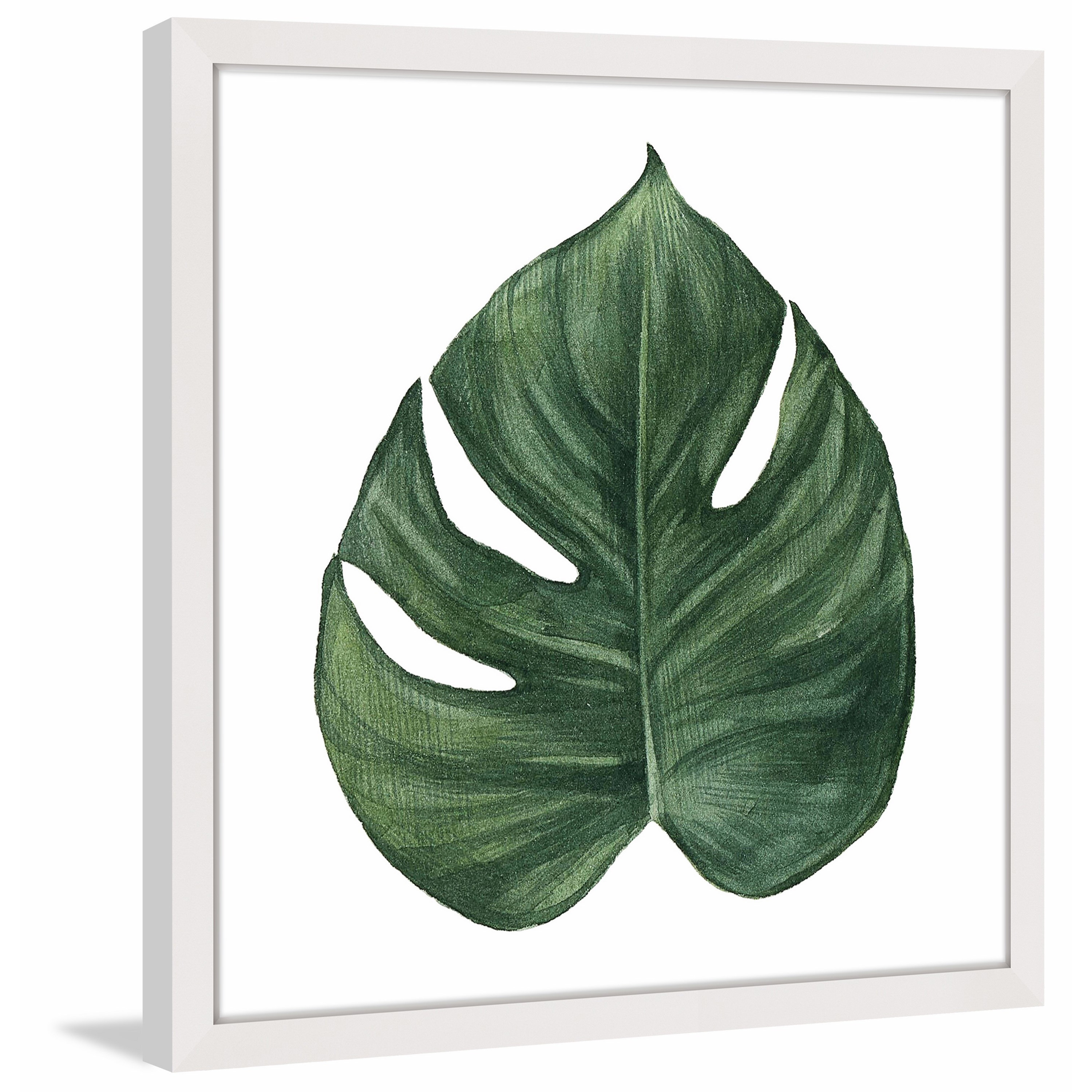 Marmont Hill "Top Leaf II" by Shayna Pitch Framed Painting Print