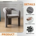 thumbnail image 2 of Homefun Velvet Barrel Dining Chairs Set of 2 Modern Accent Armchairs Upholstered Kitchen Living Room Seating Contemporary Design, 2 of 7