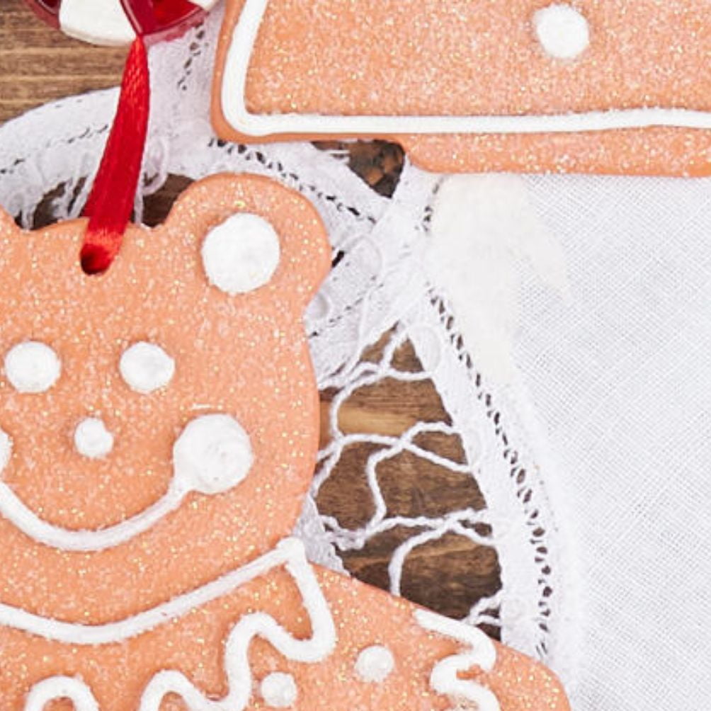 11pc Gingerbread and Peppermint Decoration Set - for Christmas - Factory Direct Craft