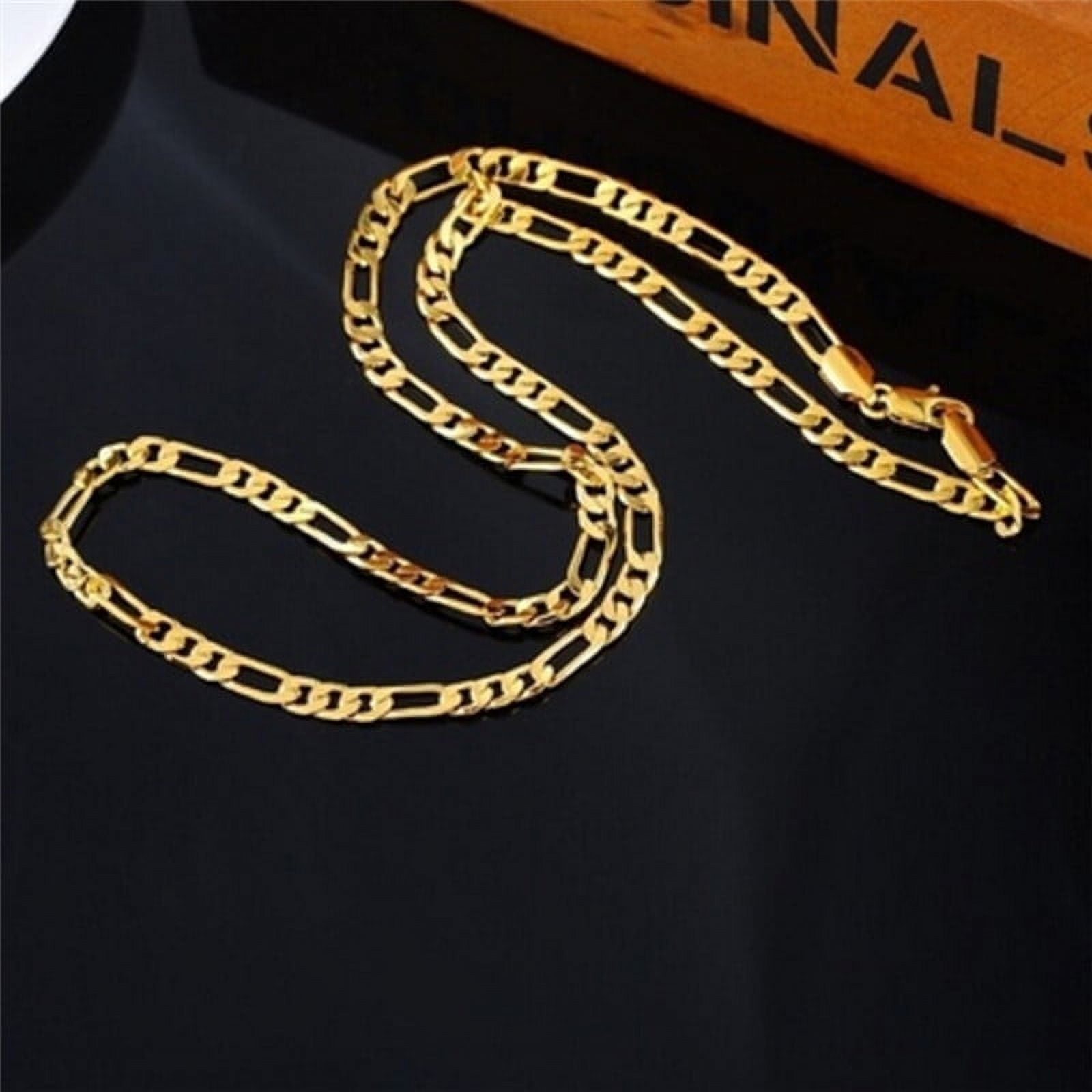 PENGXIANG Fashion 18K Gold Plated Men's Punk Chain Necklace