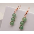 thumbnail image 6 of Handmade Green aventurine Natural Drop Earrings , Stone Earrings, 6 of 10
