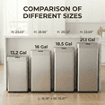 thumbnail image 5 of TLSUNNY 60 L Automatic Kitchen Trash Can, Motion Sensor Stainless Steel Garbage Bin with Quiet Close Lid, 5 of 12