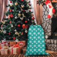 thumbnail image 4 of Christmas Sack – 28" X 20" Canvas Gift Bag with Drawstring, Full Print Polyester Santa Sack, Durable Reusable Xmas Gift Bag for Holiday, Party & Storage, 4 of 5