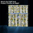 thumbnail image 4 of Yellow Lemons Kitchen Curtains Watercolor Window Curtains Valance and Tier Set 36 Inch, Summer Fruit Rod Pocket Short Tier Curtain for Bedroom Living Room, Abstract Small Cafe Kitchen Decor, 4 of 6