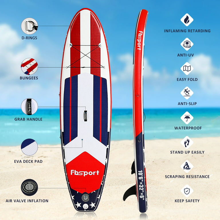 Fbsport Stand Up Paddle Board for Adult, 10.6ft SUP with Carry Bag
