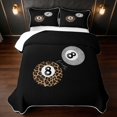 thumbnail image 2 of Erosebridal 8 Ball Twin Quilt Set Black Twin Coverlet Set, Black Solid 2 Pieces 1 Bedspread and 1 Pillowcase, 2 of 7