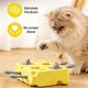 thumbnail image 4 of Juguete Interactivo de Queso para Gatos - Dispensador de Golosinas Autoajustable y Alimentador Lento para Gatos y Cachorros de Interior, Base Antideslizante, 4 of 9