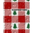 thumbnail image 5 of Pack of 2 Outdoor Pillow Covers, Christmas Tree Red Buffalo Plaid Waterproof Square Throw Pillowcase Cushion Decorative Pillow Covers for Couch Patio Tent, 18x18 in, 5 of 6