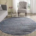 thumbnail image 2 of Safavieh Rag 4' Round Hand Woven Cotton Rug in Purple, 2 of 3