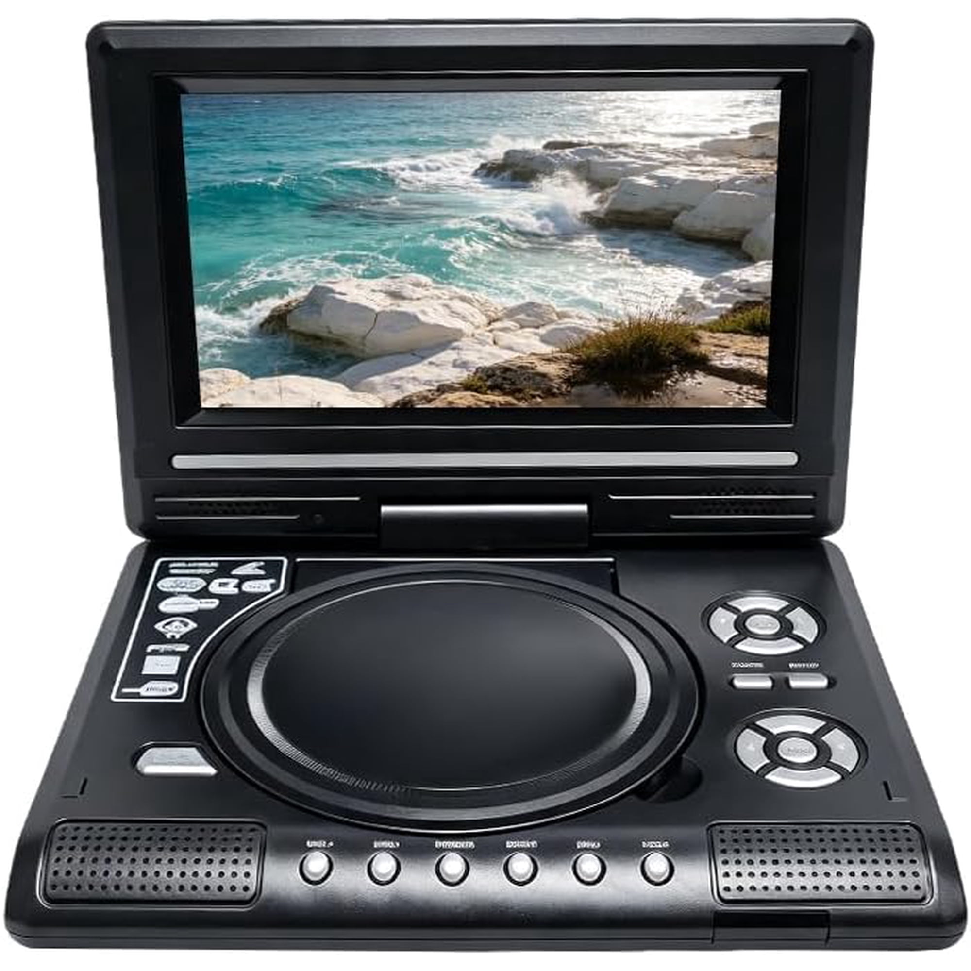 Portable DVD Player, 7.8 Inch HD Swivel Screen DVD Player | Rechargeable DVD Player with 270° Swivel Display and Dual Speakers, Portable Player for Car Travel, Home, RV and Camping