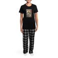 thumbnail image 4 of CafePress - Japanese Cats Women's Dark Pajamas - Women's Short Sleeve Print T-Shirt and Pants Dark Cotton Pajama Set, 4 of 7