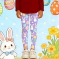 thumbnail image 4 of Easter Print Girls Athletic Leggings Fashion Casual Playwear Pants For Toddlers And Kids, 4 of 5
