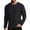 Black(New), variant on Men's Fashion Solid Color Waffle Weave Casual Long Sleeve Crew Neck Pullover Comfortable Basic Tops