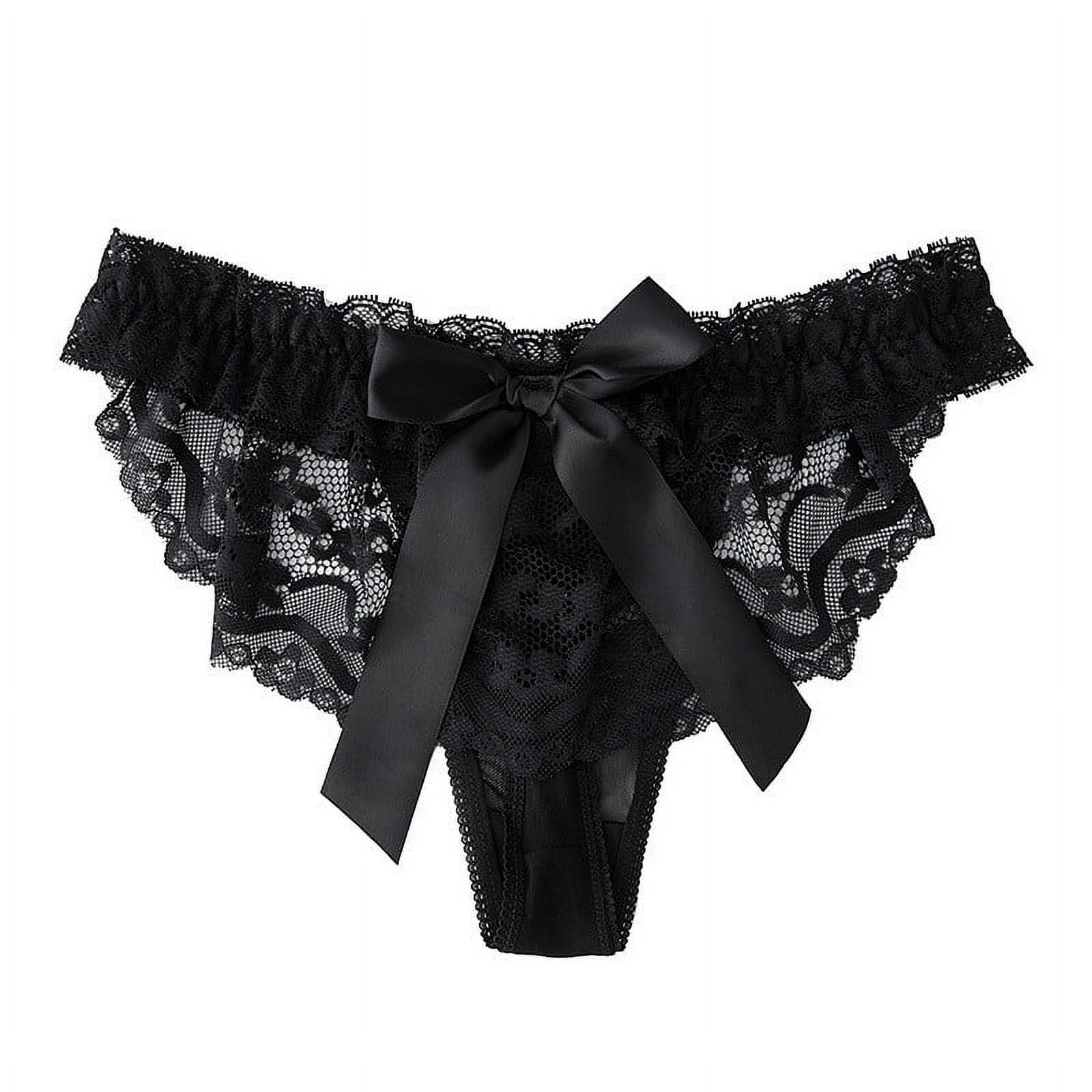 Lace Panties L Sexy Fashion Lace Lingerie Underwear Lace Bow Pants Lace Low  Waist Underwear for Teens 14-16 Cute, Black-a, Medium : :  Clothing, Shoes & Accessories