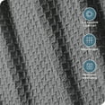 thumbnail image 4 of Bare Home Waffle Blanket - 100% Cotton - Lightweight & Breathable - Full/Queen, Gray, 4 of 8