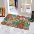 thumbnail image 5 of Bohemian Color Geometric Design (6) Door Mat 30 X 17 Inch Welcome Doormat Indoor Outdoor Entrance Floor Mat Non Slip Spring Summer Decor Rubber Mats, 5 of 6