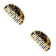 thumbnail image 1 of Soidarity Peine geométrico ligero y compacto para una cómoda experiencia de peinado y fácil de llevar Peine de tablero de acetato Leopard Leopardo 2Conjunto, 1 of 6