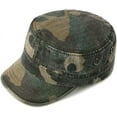 thumbnail image 2 of Unisex Military Army Hat Men Women Baseball Cap Flat Top Cap Adjustable Camo Cadet Cap, 2 of 7